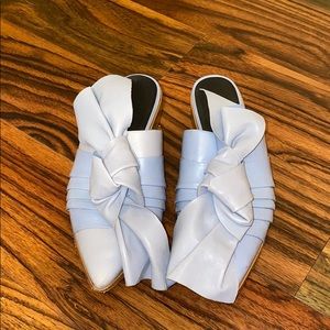 TIBI size 35 with blue leather
